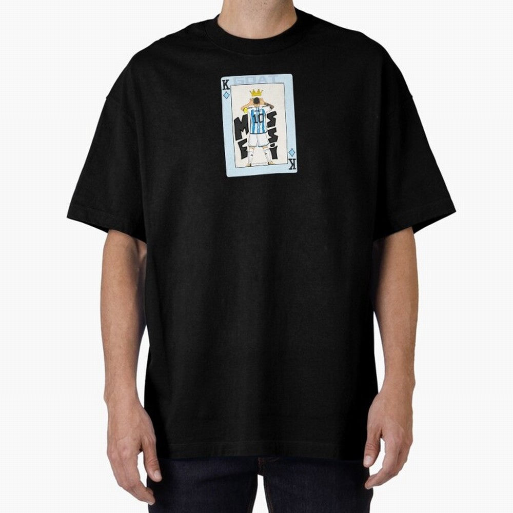 Deck of cards Messi Premium T-Shirt Bring Match Day Fire to Global Football Passion for FIFA World Cup 2026 Group Stage, Celebrating CR7, Argentina and Brazil, Supporter Pride, Iconic Celebrations, Legendary Names and Global Match Day Energy;