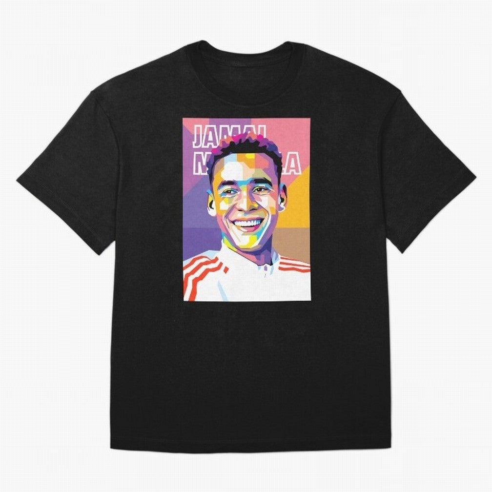 Jamal Musiala in WPAP Style Essential T-Shirt Celebrate the FIFA World Cup 2026 Journey through Mbappe Highlights, Portugal, Spain and Germany Pride, Football History, Final Match Energy, Crowd Noise and Once in a Lifetime Moments; Perfect for
