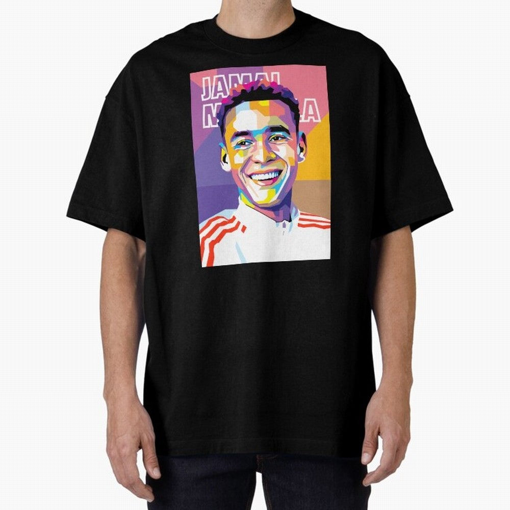 Jamal Musiala in WPAP Style Essential T-Shirt Celebrate the FIFA World Cup 2026 Journey through Mbappe Highlights, Portugal, Spain and Germany Pride, Football History, Final Match Energy, Crowd Noise and Once in a Lifetime Moments; Perfect for