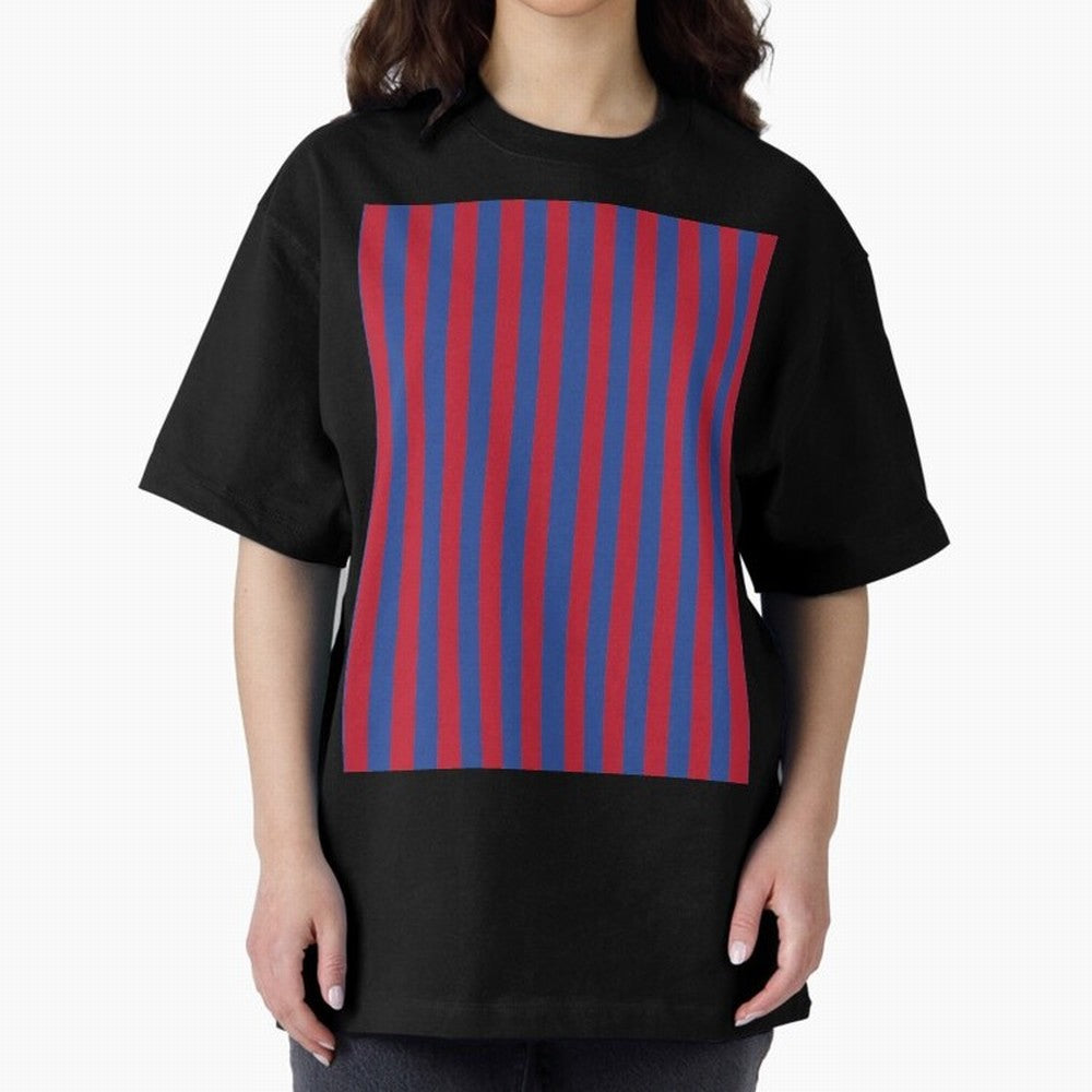 Red and blue stripes sports pattern Graphic T-Shirt Represent FIFA World Cup 2026 Group Stage Inspired by Messi, CR7 and Mbappe, France Energy, Football History, Final Match Energy, Crowd Noise and Once in a Lifetime Moments; Made for Die Hard