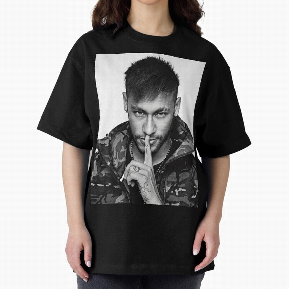 Neymar Art Oversized T-Shirt Make Your Look Match FIFA World Cup 2026 Group Stage Spirit, Filled with Portugal, Spain and Germany, Mbappe, Tournament Hype, Historic Matchups, Family Viewing Parties and Global Sports Pride; Created for Match Day