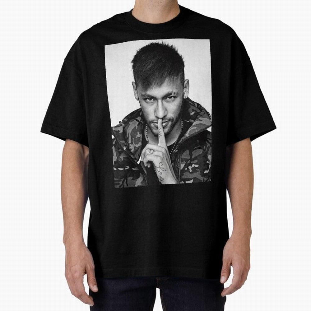 Neymar Art Oversized T-Shirt Make Your Look Match FIFA World Cup 2026 Group Stage Spirit, Filled with Portugal, Spain and Germany, Mbappe, Tournament Hype, Historic Matchups, Family Viewing Parties and Global Sports Pride; Created for Match Day