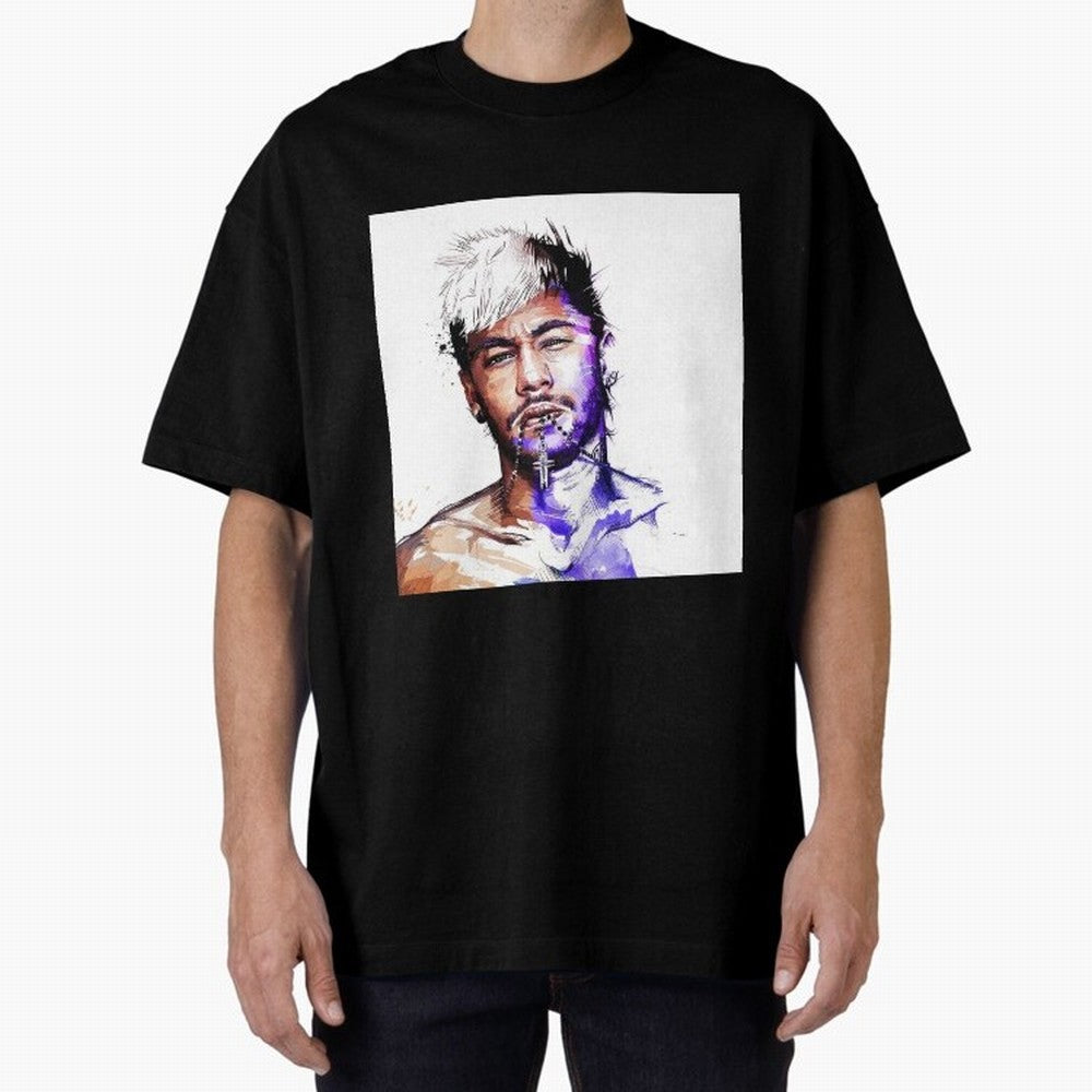 Neymar Style Oversized T-Shirt Remember Iconic Moments from FIFA World Cup 2026 Group Stage Spirit, Filled with Argentina, Messi and Cristiano Ronaldo, Stadium Chants, National Pride, Trophy Dreams and Unforgettable Football Memories; Made for