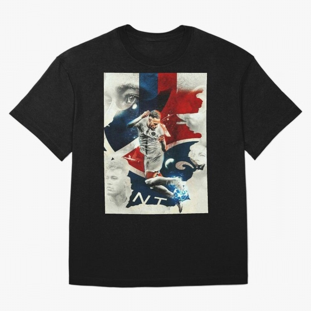Neymar Art Wallpaper Classic T-Shirt Honor Global Football Passion for FIFA World Cup 2026 Group Stage, Driven by Messi, Neymar and Mbappe, France and Portugal, Football Festival Excitement, Trophy Ambitions, Country Rivalries and Star Player Buzz;