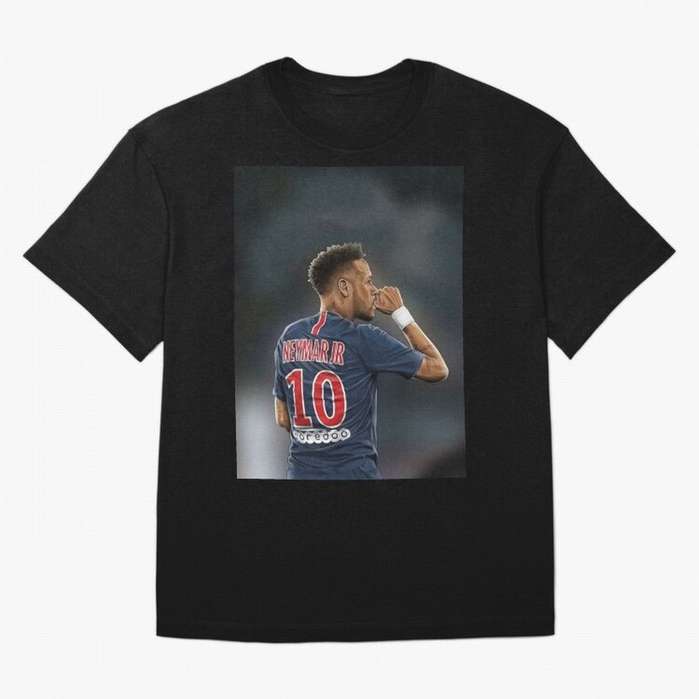Neymar Watercolor Art Oversized T-Shirt Represent Football Lovers during FIFA World Cup 2026 USA Canada Mexico for Fans of Haaland and Brazil, Bringing Global Supporter Spirit, Legendary Goals, National Colors and Tournament Celebration; Great for