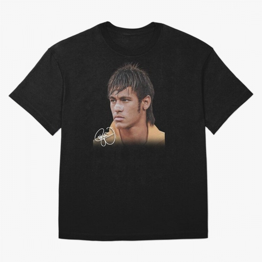 Young Neymar Jr T-Shirt | Big Face Young Neymar Classic T-Shirt Show Your Tournament Heart for FIFA World Cup 2026 USA Canada Mexico for Fans of Messi and Spain, Bringing Football Passion, Legendary Performances, Festival Vibes and Supporter