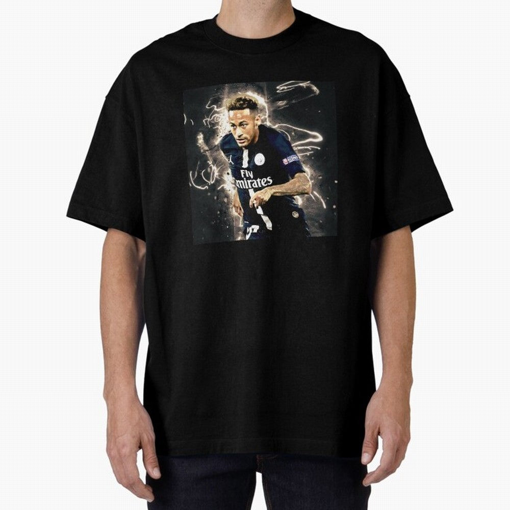 Neymar Run Oversized T-Shirt Celebrate Soccer Greatness during FIFA World Cup 2026 for Fans of Messi, CR7 and Mbappe and Argentina, France and Brazil, Bringing Match Day Excitement, Supporter Culture, Golden Goals and Global Football Passion; Ideal