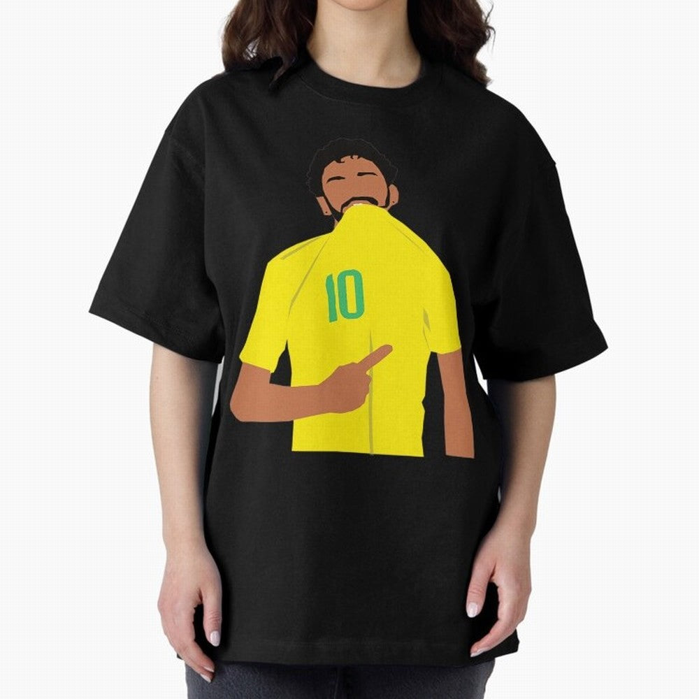 Neymar Jr Oversized T-Shirt Enjoy the Biggest Football Party of the FIFA World Cup 2026 USA Canada Mexico Journey through Cristiano Ronaldo, Haaland and CR7 Highlights, Portugal, Spain and Germany Pride, Fan Favorite Moments, National Team Passion,