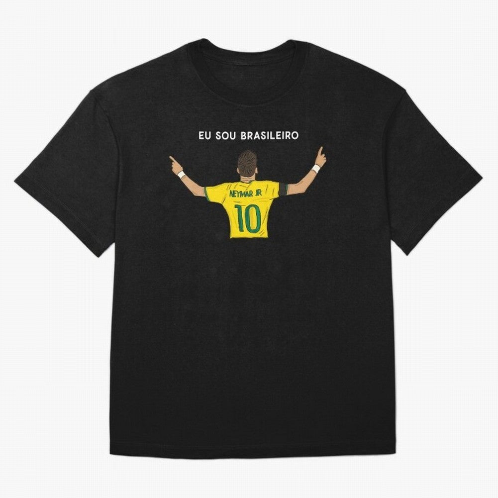 Neymar Jr Brazil Oversized T-Shirt Share FIFA World Cup 2026 Spirit, Filled with Argentina, France and Brazil, Cristiano Ronaldo, Classic Soccer Heritage, Championship Pressure, Fan Loyalty and International Pride; Perfect for Supporters Who Want