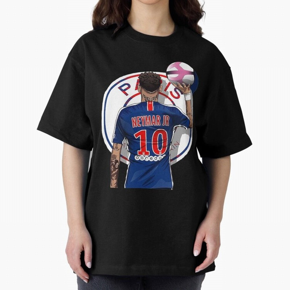 Art Neymar Illustration Classic T-Shirt Get Ready for FIFA World Cup 2026 Group Stage for Fans of Mbappe and Portugal, Bringing Football History, Final Match Energy, Crowd Noise and Once in a Lifetime Moments; Great for Supporters Who Love