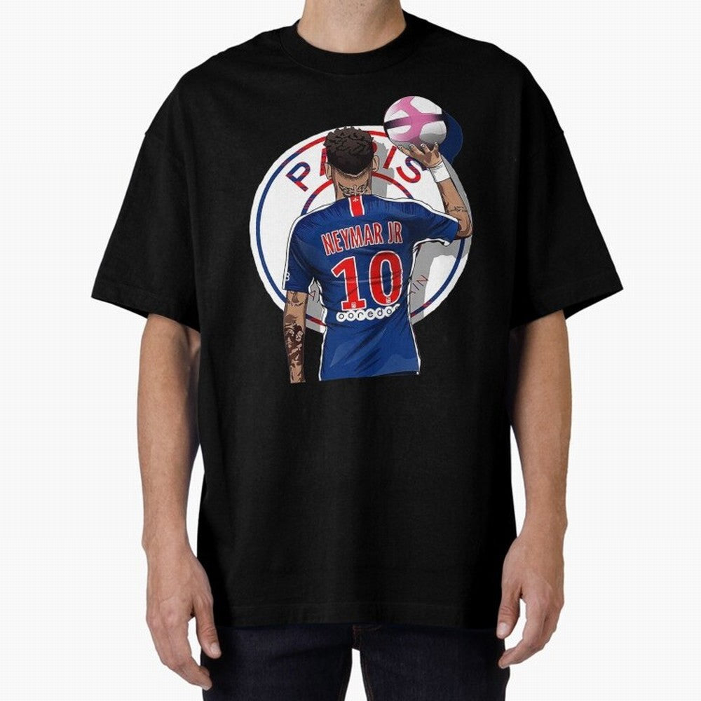 Art Neymar Illustration Classic T-Shirt Get Ready for FIFA World Cup 2026 Group Stage for Fans of Mbappe and Portugal, Bringing Football History, Final Match Energy, Crowd Noise and Once in a Lifetime Moments; Great for Supporters Who Love