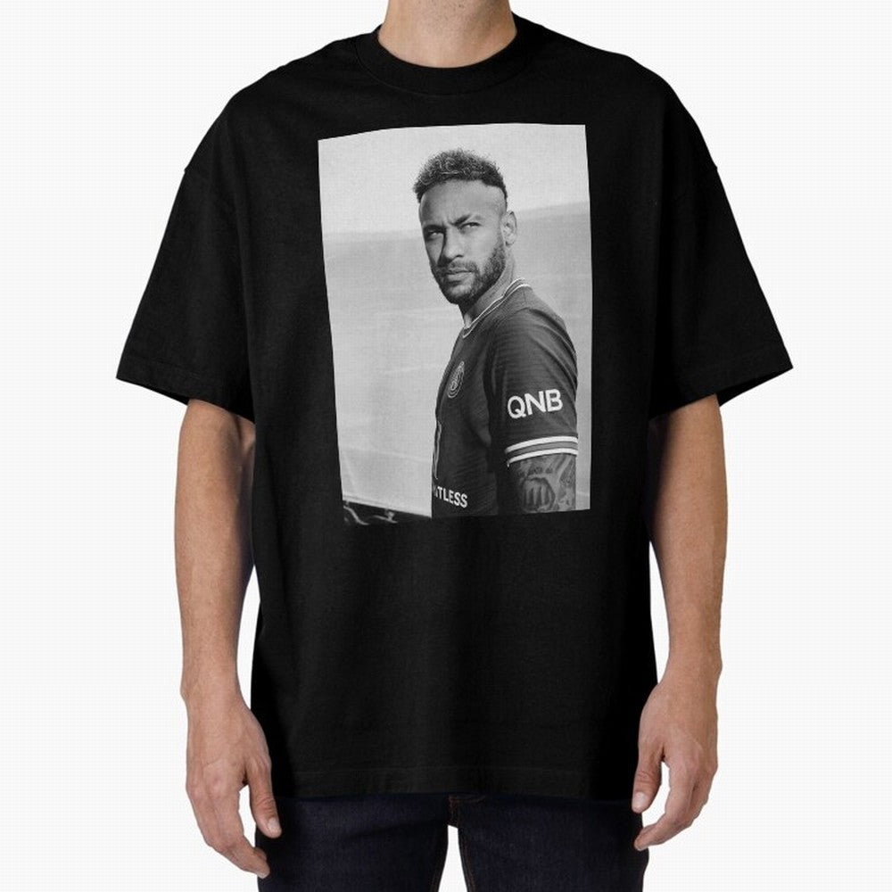 Cool Neymar Oversized T-Shirt Celebrate Unforgettable Nights in the FIFA World Cup 2026 Group Stage Journey through Mbappe Highlights, Spain Pride, Vintage Soccer Flavor, Modern Football Stars, National Flags and Final Night Emotion; Perfect for