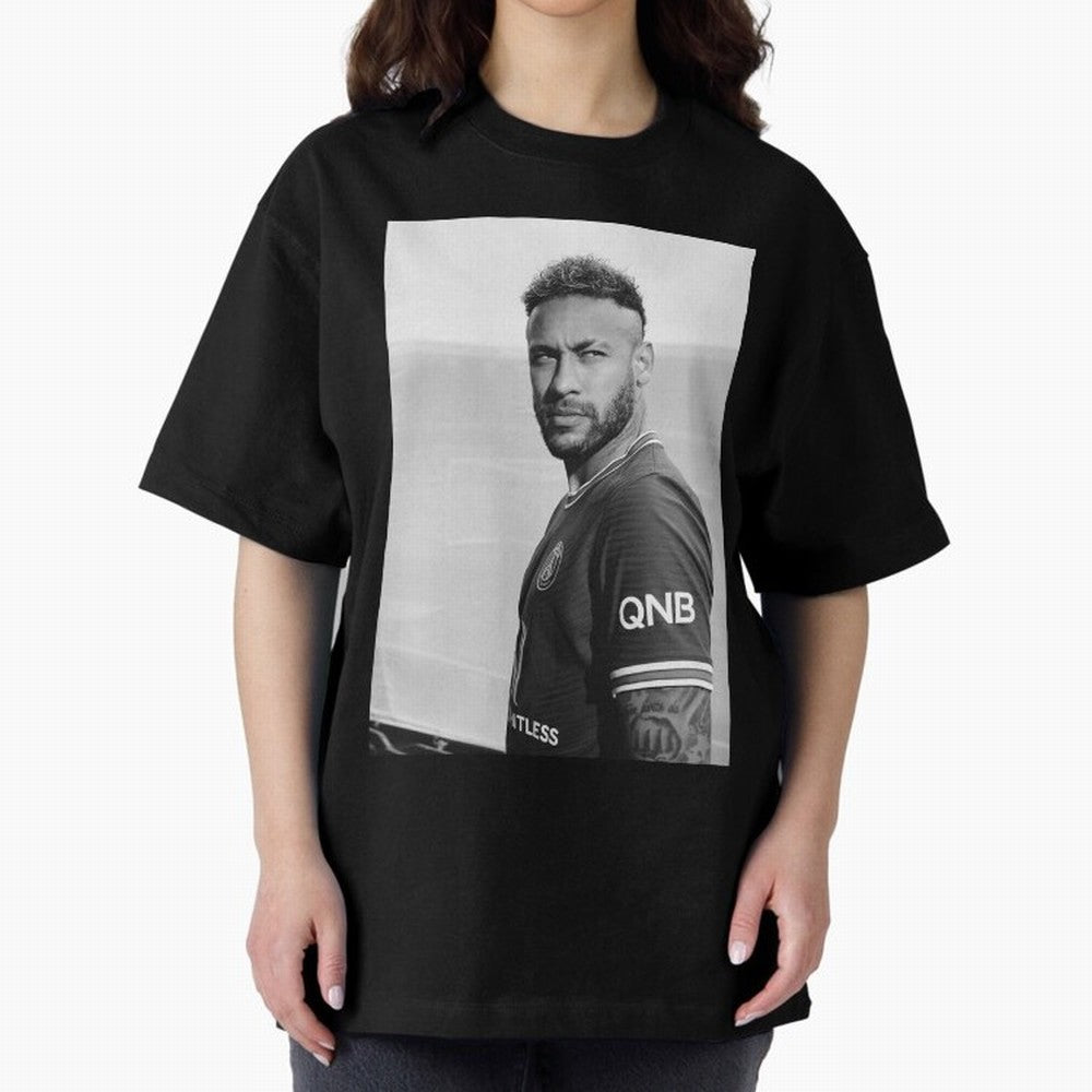 Cool Neymar Oversized T-Shirt Celebrate Unforgettable Nights in the FIFA World Cup 2026 Group Stage Journey through Mbappe Highlights, Spain Pride, Vintage Soccer Flavor, Modern Football Stars, National Flags and Final Night Emotion; Perfect for