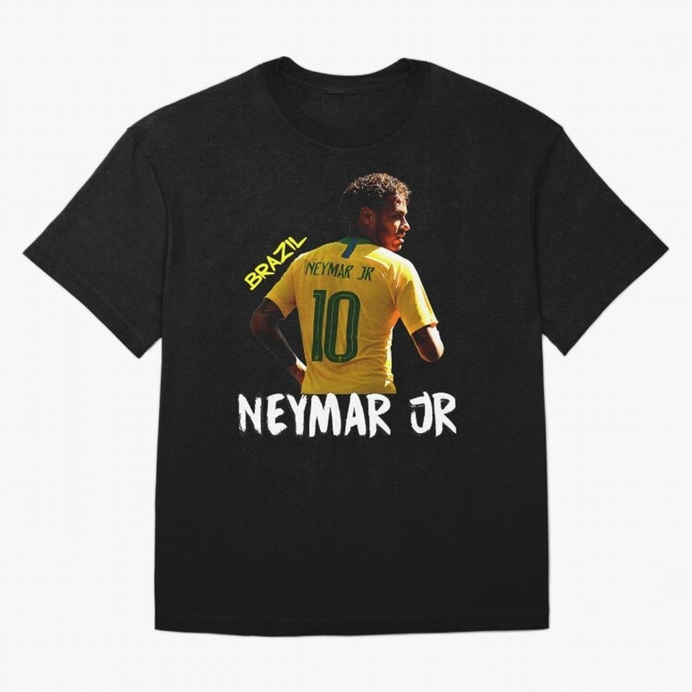 Brazil Neymar Selecao Oversized T-Shirt Carry Global Football Passion for FIFA World Cup 2026 USA Canada Mexico, Centered on CR7, Spain, Soccer Culture, Superstar Moments, National Team Dreams and Competitive Fire; Ideal for Fans Who Follow Messi,