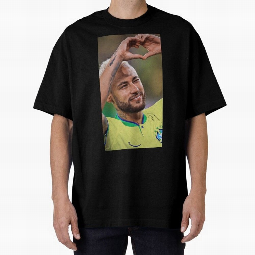 Neymar Jr Oversized T-Shirt Bring Bold Fan Energy to Global Football Passion for FIFA World Cup 2026 Group Stage, Highlighting Haaland and Mbappe, Spain and Netherlands, Football Passion, Legendary Performances, Festival Vibes and Supporter