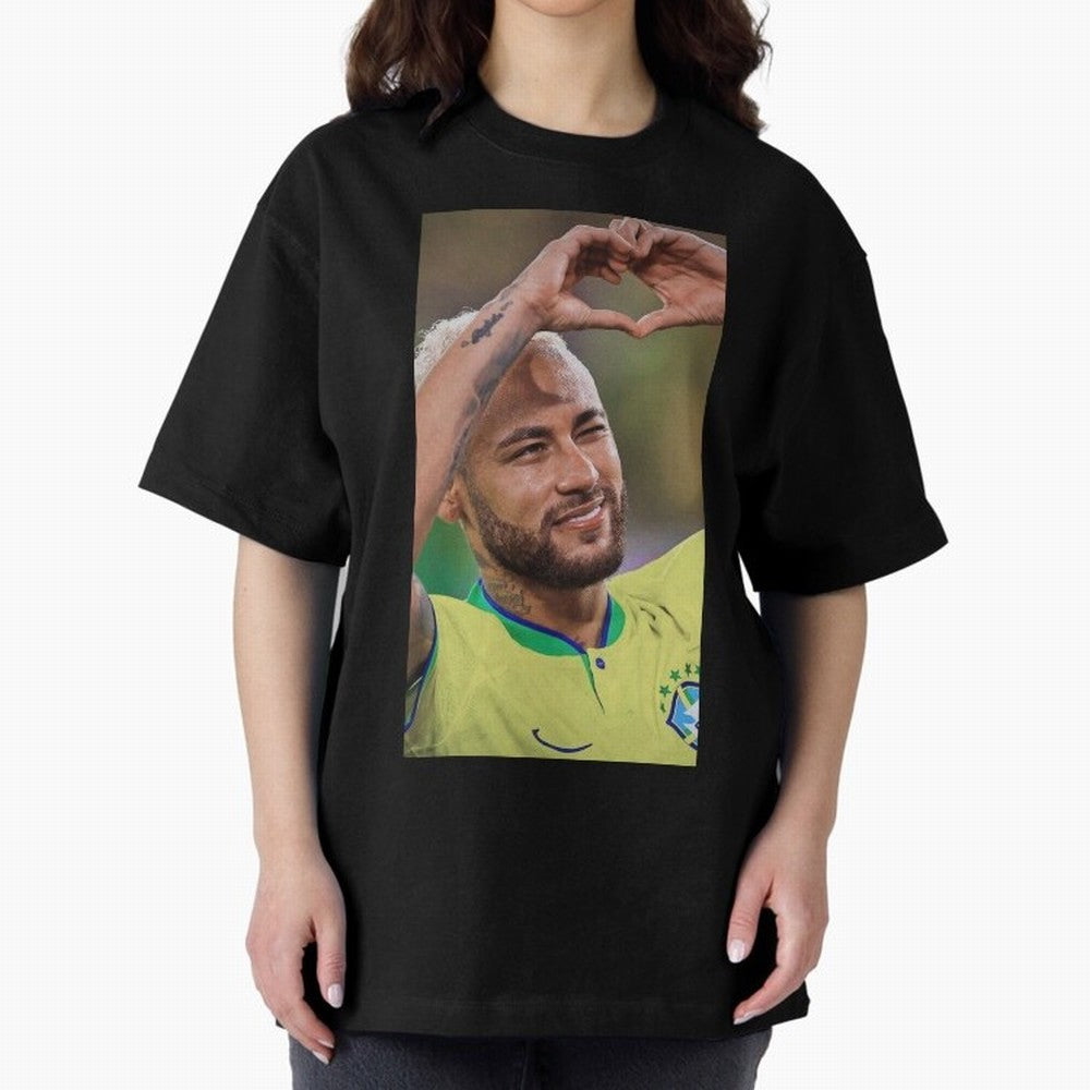 Neymar Jr Oversized T-Shirt Bring Bold Fan Energy to Global Football Passion for FIFA World Cup 2026 Group Stage, Highlighting Haaland and Mbappe, Spain and Netherlands, Football Passion, Legendary Performances, Festival Vibes and Supporter