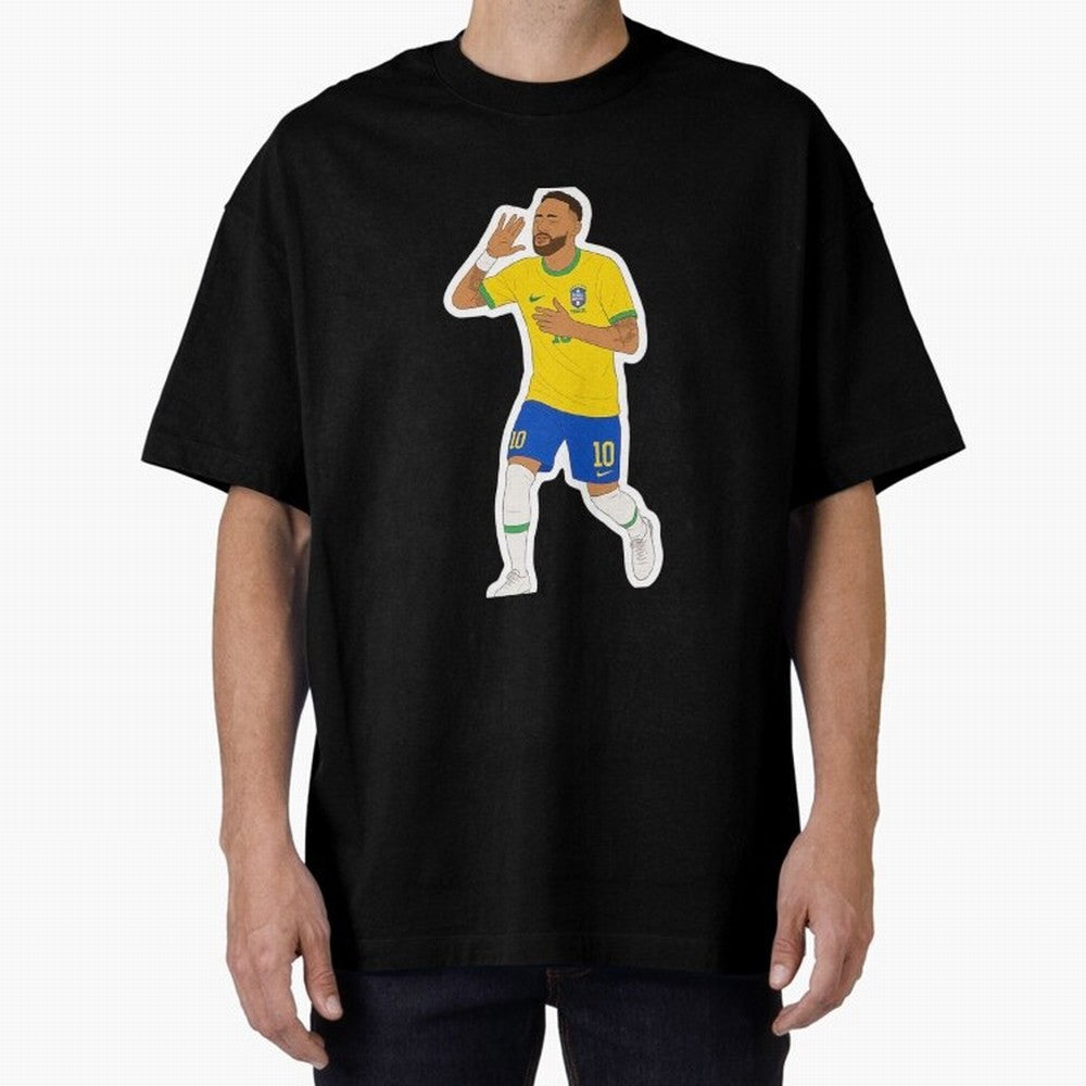 Neymar Jr Oversized T-Shirt Upgrade FIFA World Cup 2026 Capturing Neymar, France and Portugal Energy, Retro Football Energy, Iconic Rivalries, Trophy Chase Drama and Stadium Atmosphere; Ideal for Fans Who Follow Messi, Cristiano Ronaldo, CR7,