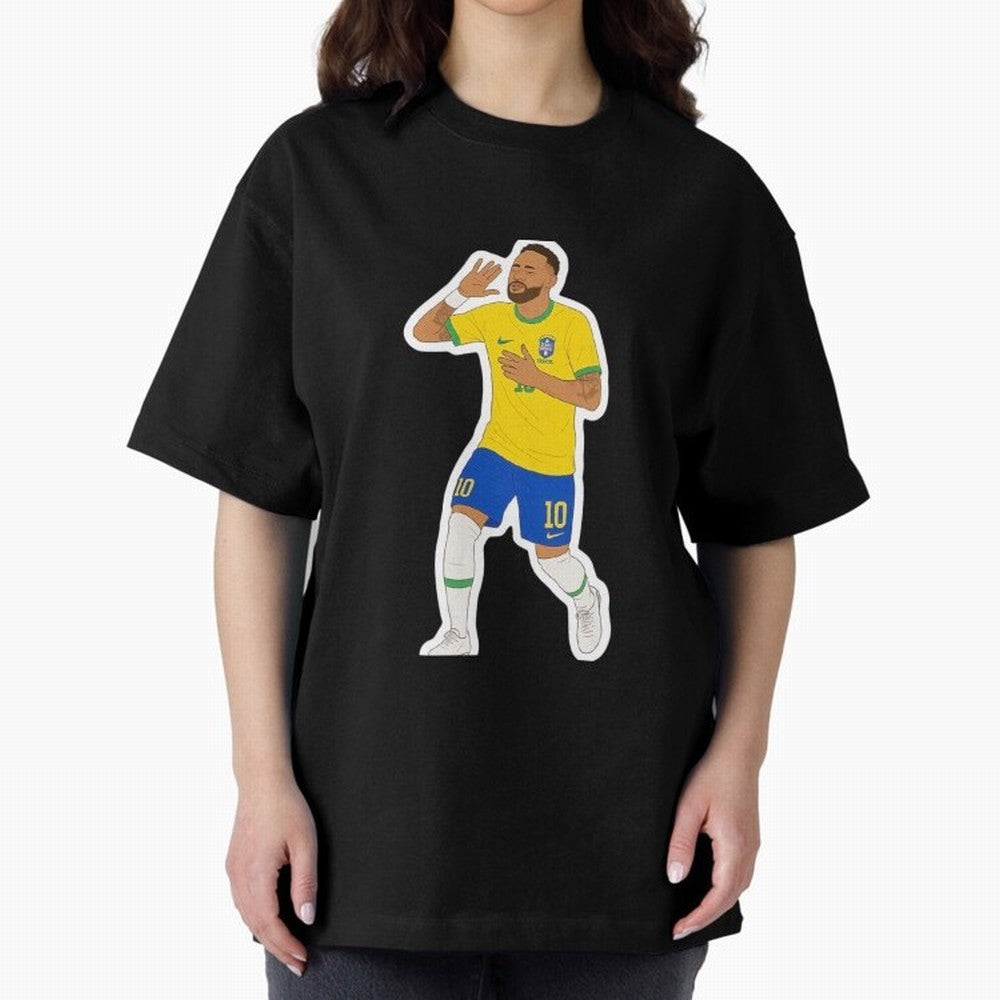 Neymar Jr Oversized T-Shirt Upgrade FIFA World Cup 2026 Capturing Neymar, France and Portugal Energy, Retro Football Energy, Iconic Rivalries, Trophy Chase Drama and Stadium Atmosphere; Ideal for Fans Who Follow Messi, Cristiano Ronaldo, CR7,