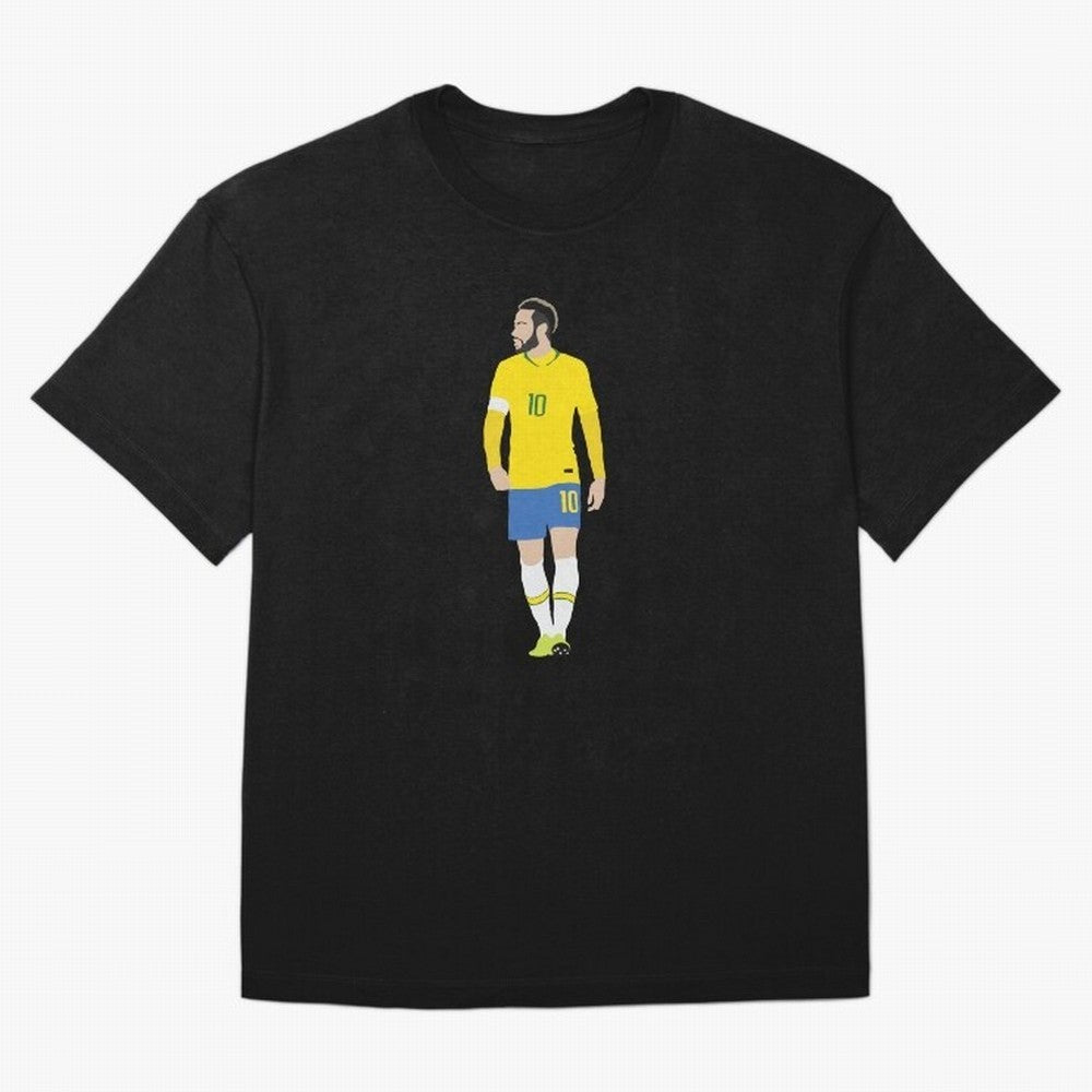 neymar brazil Oversized T-Shirt Capture Stadium Memories from FIFA World Cup 2026 USA Canada Mexico for Fans of Messi and England and Germany, Bringing Game Day Rituals, Football Legends, Country Pride and the Road to the Final; Made for Collectors