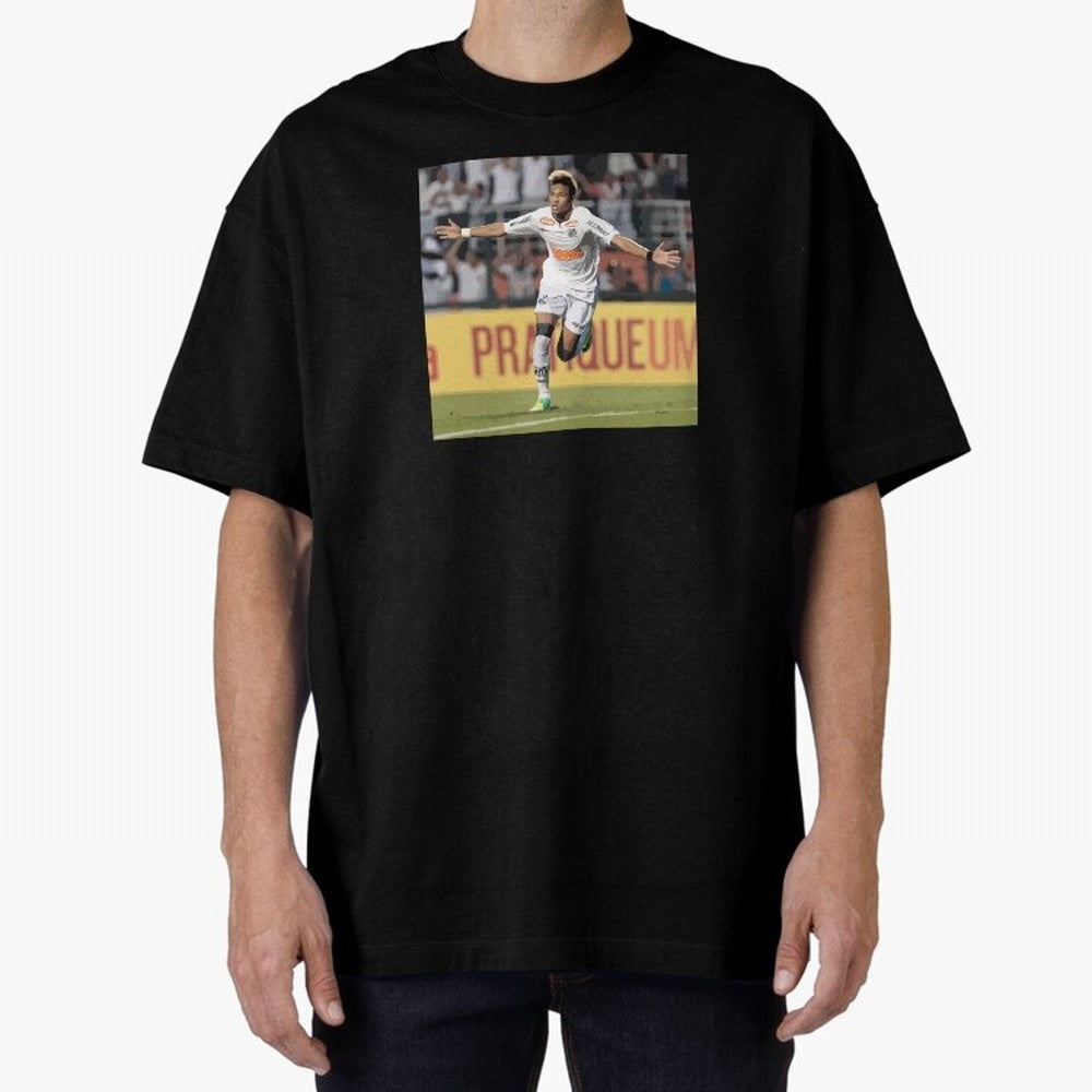 Neymar of Santos celebrating Classic T-Shirt Join the Countdown to Match Day Hype around FIFA World Cup 2026 Group Stage, CR7 and Messi, England and Germany, Soccer Culture, Superstar Moments, National Team Dreams and Competitive Fire; Ideal for