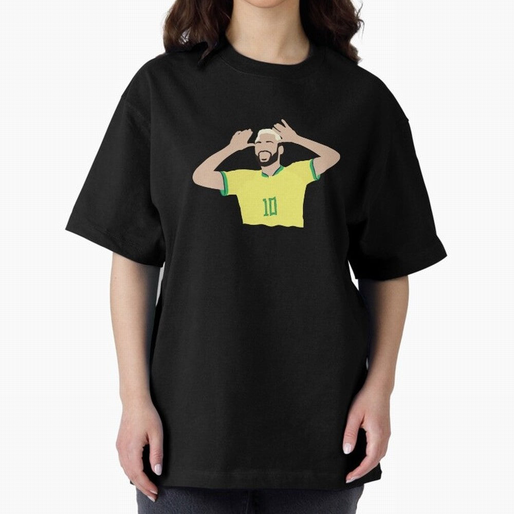 neymar cute vector Oversized T-Shirt Enjoy the FIFA World Cup 2026 USA Canada Mexico Journey through Cristiano Ronaldo Highlights, France and Portugal Pride, Football Passion, Legendary Performances, Festival Vibes and Supporter Community; Made for