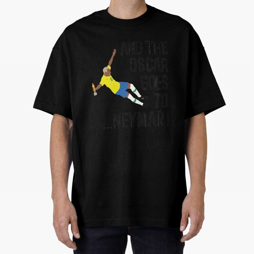 Neymar Diving Oversized T-Shirt Make Memories around Match Day Hype around FIFA World Cup 2026 Group Stage, CR7 and Messi, France, Game Day Rituals, Football Legends, Country Pride and the Road to the Final; Great for Supporters Who Love Legendary