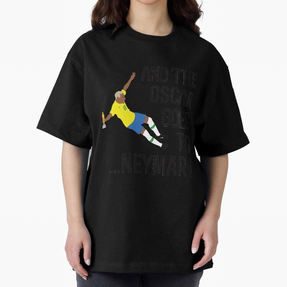 Neymar Diving Oversized T-Shirt Make Memories around Match Day Hype around FIFA World Cup 2026 Group Stage, CR7 and Messi, France, Game Day Rituals, Football Legends, Country Pride and the Road to the Final; Great for Supporters Who Love Legendary