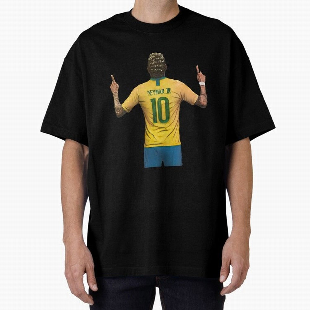 neymar jr Oversized T-Shirt Remember the FIFA World Cup 2026 USA Canada Mexico Journey through Messi, CR7 and Mbappe Highlights, Portugal Pride, Vintage Soccer Flavor, Modern Football Stars, National Flags and Final Night Emotion; Ideal for Fans