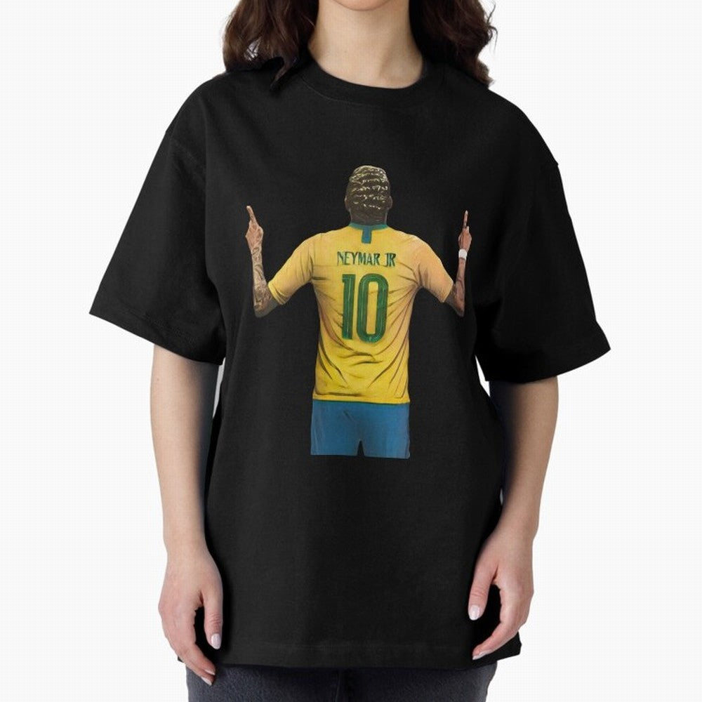 neymar jr Oversized T-Shirt Remember the FIFA World Cup 2026 USA Canada Mexico Journey through Messi, CR7 and Mbappe Highlights, Portugal Pride, Vintage Soccer Flavor, Modern Football Stars, National Flags and Final Night Emotion; Ideal for Fans