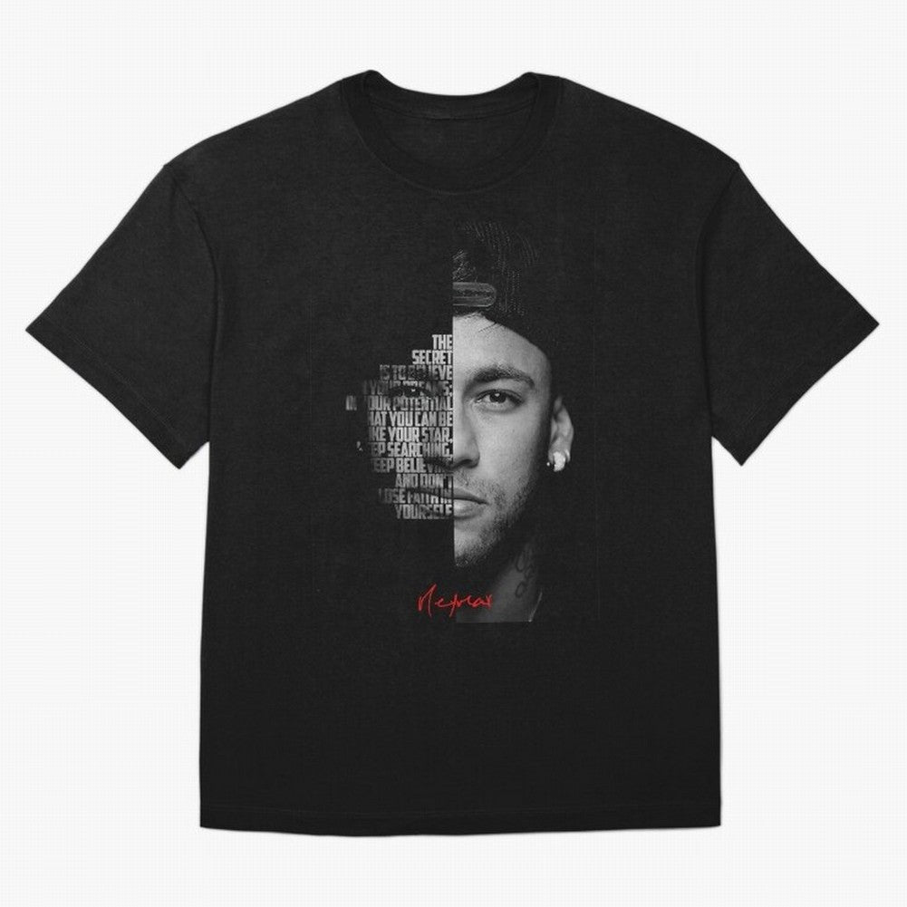 Black and white Neymar Jr quote. Oversized T-Shirt Carry the Colors and Pride of FIFA World Cup 2026 USA Canada Mexico Driven by Neymar, Haaland and Cristiano Ronaldo, Germany Energy, Supporter Pride, Iconic Celebrations, Legendary Names and Global