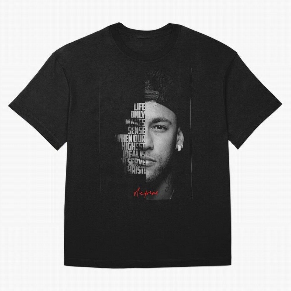 Black and white Neymar Jr quote. Classic T-Shirt Carry the Colors and Pride of the FIFA World Cup 2026 Journey through Mbappe Highlights, Argentina and Brazil Pride, Classic Soccer Heritage, Championship Pressure, Fan Loyalty and International