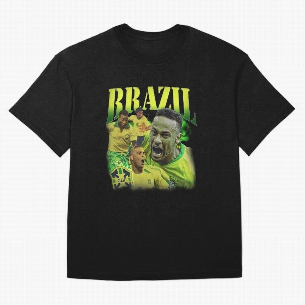Neymar Brazil Vintage Essential T-Shirt Share the Excitement of FIFA World Cup 2026 for Fans of Messi, CR7 and Mbappe and Spain and Netherlands, Bringing Sports Nostalgia, International Competition, Famous Players and Unforgettable Victories; Made