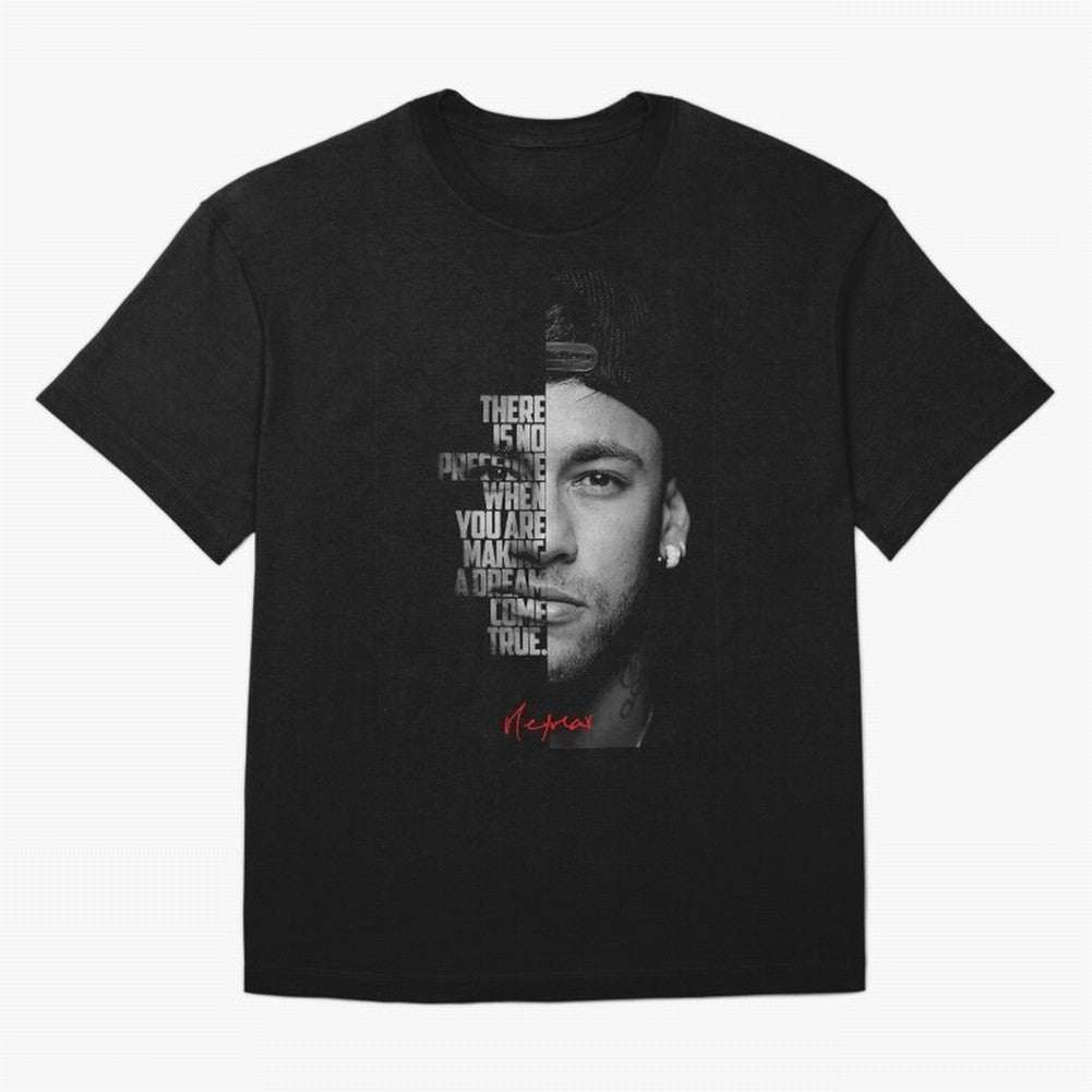 Black and white Neymar Jr quote. Classic T-Shirt Carry Global Football Passion for FIFA World Cup 2026, with Messi and Cristiano Ronaldo, France, Global Supporter Spirit, Legendary Goals, National Colors and Tournament Celebration; Ideal for