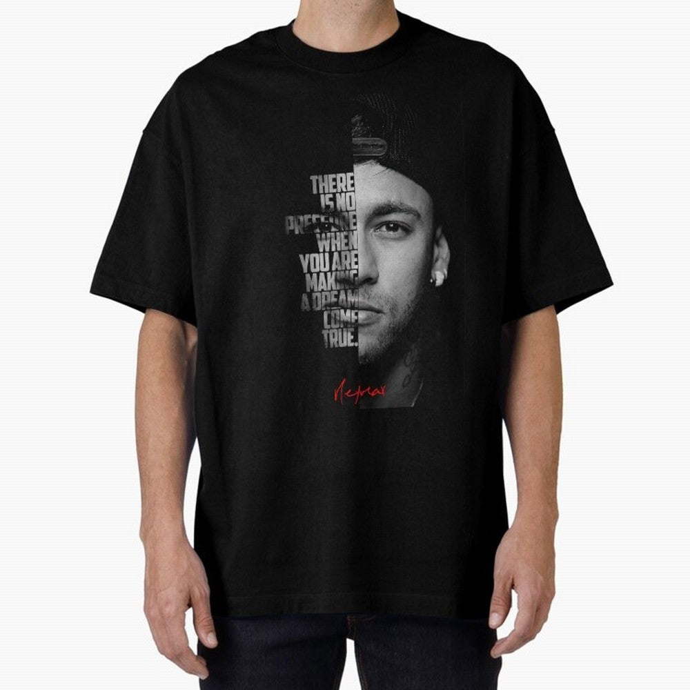 Black and white Neymar Jr quote. Classic T-Shirt Carry Global Football Passion for FIFA World Cup 2026, with Messi and Cristiano Ronaldo, France, Global Supporter Spirit, Legendary Goals, National Colors and Tournament Celebration; Ideal for