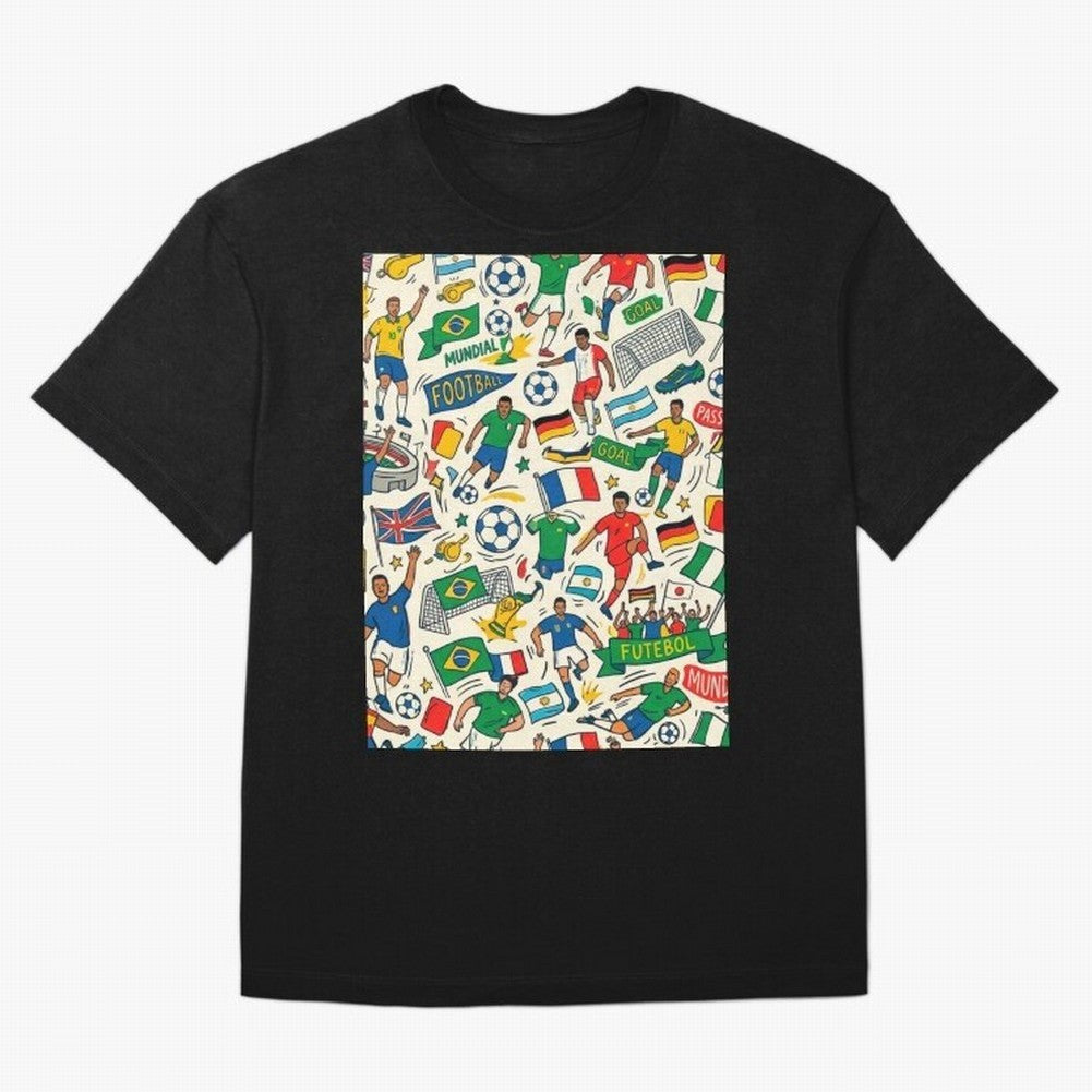 World Cup 2026: Global Football Fever Oversized T-Shirt Bring Legendary Rivalry Energy to the FIFA World Cup 2026 Journey through Neymar Highlights, France Pride, Tournament Hype, Historic Matchups, Family Viewing Parties and Global Sports Pride;