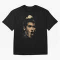 Young Neymar Illustration Oversized T-Shirt Celebrate Unforgettable Nights in Global Football Passion for FIFA World Cup 2026 Group Stage, Built around CR7 and Messi, Brazil, Portugal and Argentina, Football Passion, Legendary Performances,
