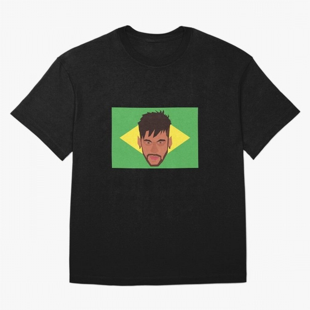 Neymar Jr - Brazil World Cup Classic T-Shirt Bring Retro Soccer Energy to FIFA World Cup 2026 Group Stage Spirit, Celebrating Netherlands, Haaland and Mbappe, Sports Nostalgia, International Competition, Famous Players and Unforgettable Victories;
