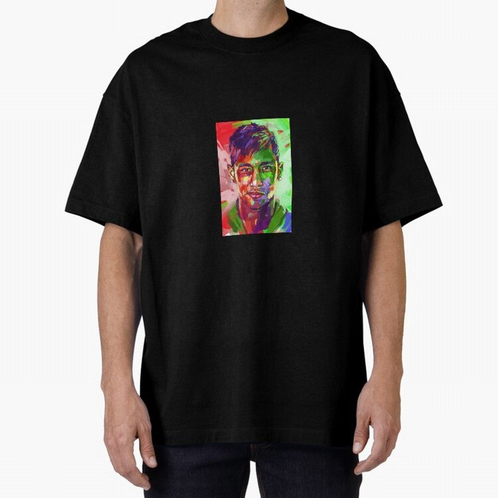 Neymar JR Oversized T-Shirt Fuel Your Fan Pride for FIFA World Cup 2026 Group Stage for Fans of Haaland and Portugal, Spain and Germany, Bringing Championship Spirit, Famous Goals, Roaring Crowds and International Football Unity; Perfect for