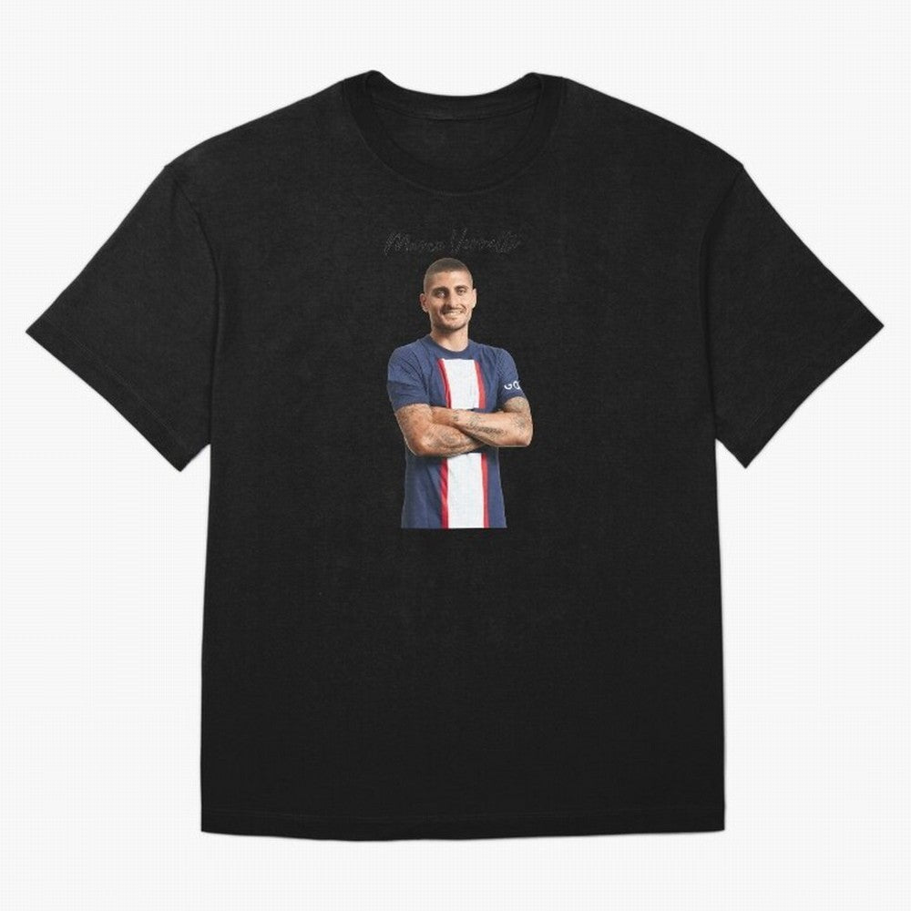 Marco Verratti Classic T-Shirt Elevate the FIFA World Cup 2026 Journey through Messi Highlights, Netherlands Pride, Classic Soccer Heritage, Championship Pressure, Fan Loyalty and International Pride; Made for Collectors Who Enjoy Iconic Players,