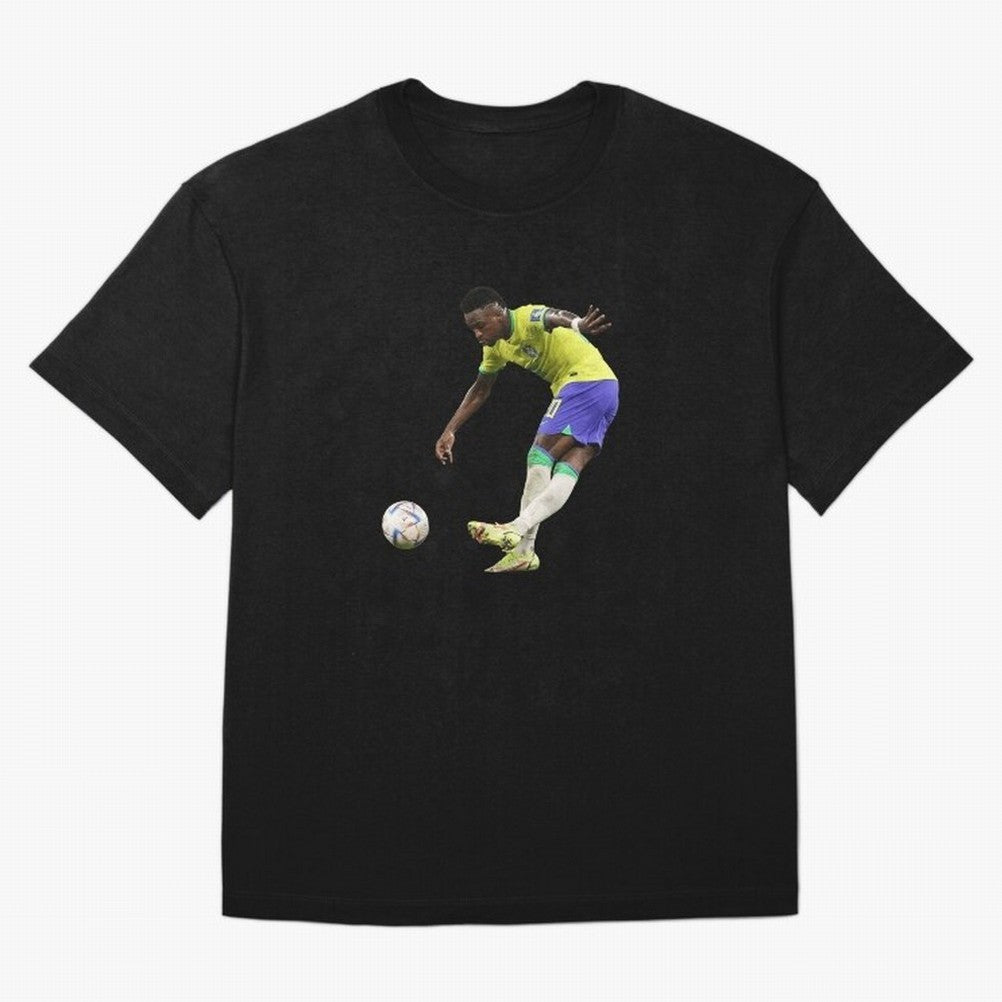 Vinicius Junior rabona Classic T-Shirt Step into Global Football Passion for FIFA World Cup 2026 USA Canada Mexico, Capturing Messi and Cristiano Ronaldo, France, Classic Soccer Heritage, Championship Pressure, Fan Loyalty and International Pride;