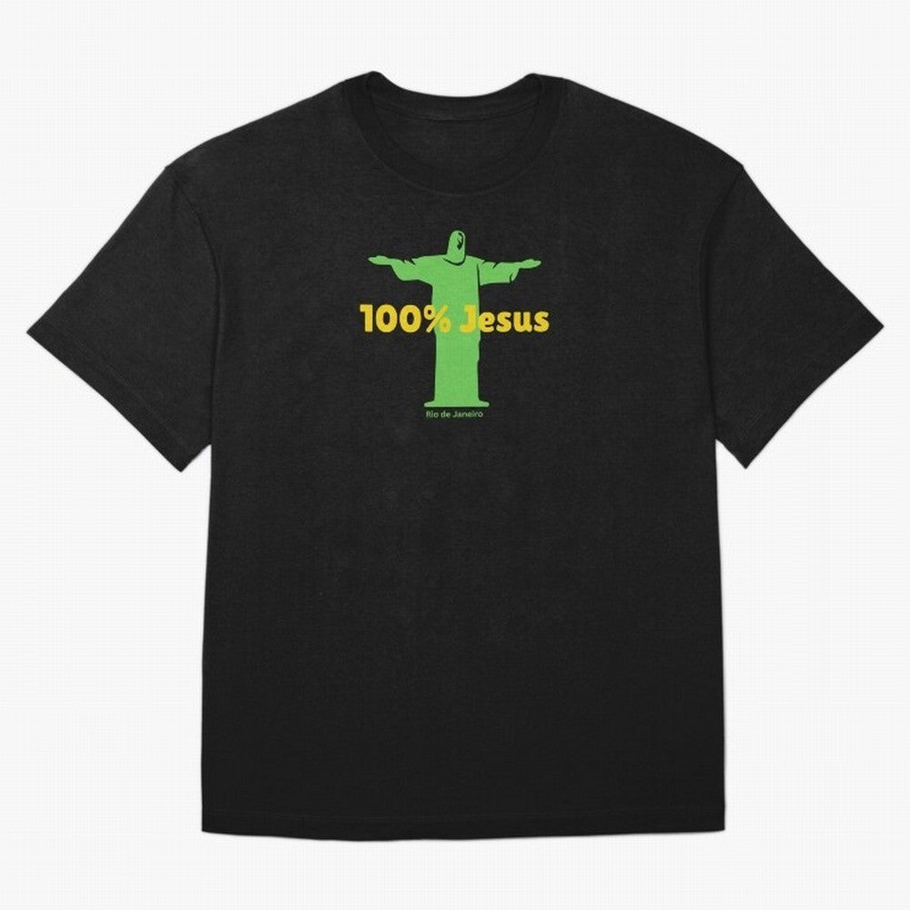 100% Jesus Christ the Redeemer Christian Brazilian Classic T-Shirt Carry the Dream of the FIFA World Cup 2026 Journey through Neymar Highlights, Germany Pride, Match Day Excitement, Supporter Culture, Golden Goals and Global Football Passion; Made