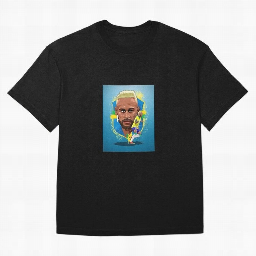 neymar art - neymar illustration T Shirt Oversized T-Shirt Relive FIFA World Cup 2026 Group Stage Featuring Neymar, Haaland and Cristiano Ronaldo, France Energy, Championship Spirit, Famous Goals, Roaring Crowds and International Football Unity;