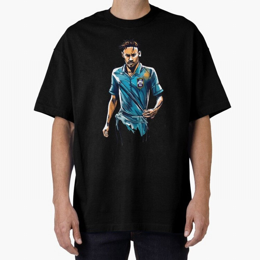 Neymar Jr watercolor drawing Classic T-Shirt Support Iconic Players in Global Football Passion for FIFA World Cup 2026 Group Stage, Driven by Neymar, England, Champion Mindset, Group Stage Buzz, Knockout Tension and Passionate Fan Culture; Created