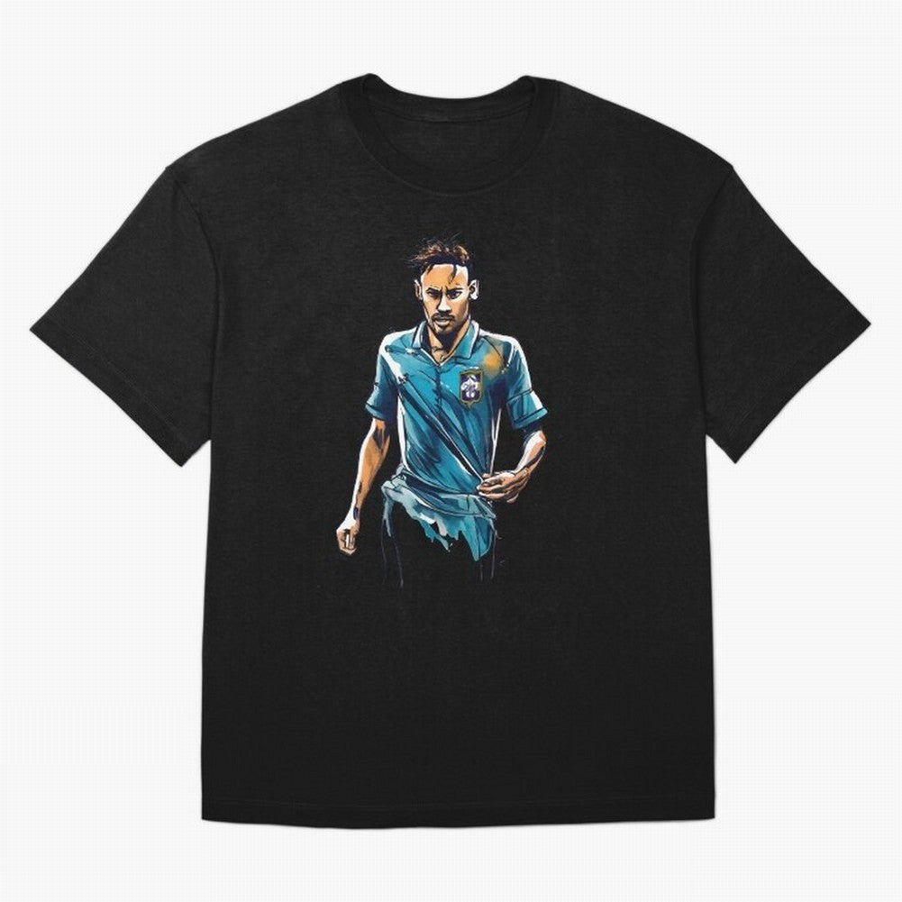 Neymar Jr watercolor drawing Classic T-Shirt Support Iconic Players in Global Football Passion for FIFA World Cup 2026 Group Stage, Driven by Neymar, England, Champion Mindset, Group Stage Buzz, Knockout Tension and Passionate Fan Culture; Created