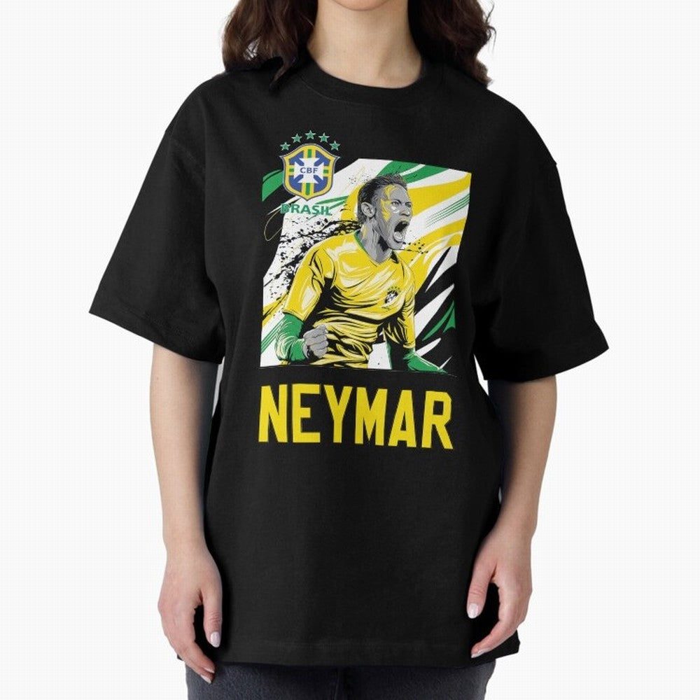 Neymar Jr Essential T-Shirt Show Your Love for FIFA World Cup 2026 USA Canada Mexico Spirit, Featuring France, Mbappe and Neymar, Vintage Soccer Flavor, Modern Football Stars, National Flags and Final Night Emotion; Perfect for Supporters Who Want