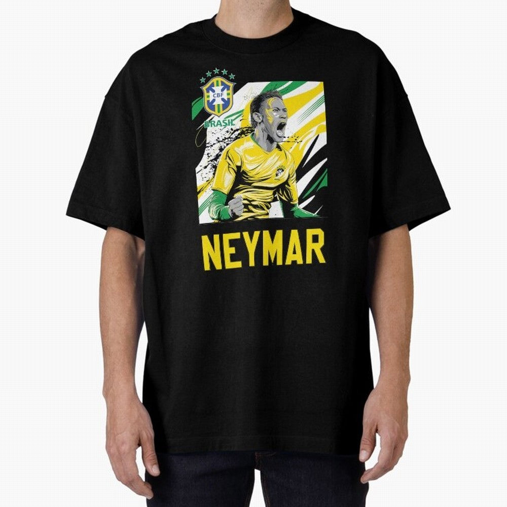 Neymar Jr Essential T-Shirt Show Your Love for FIFA World Cup 2026 USA Canada Mexico Spirit, Featuring France, Mbappe and Neymar, Vintage Soccer Flavor, Modern Football Stars, National Flags and Final Night Emotion; Perfect for Supporters Who Want