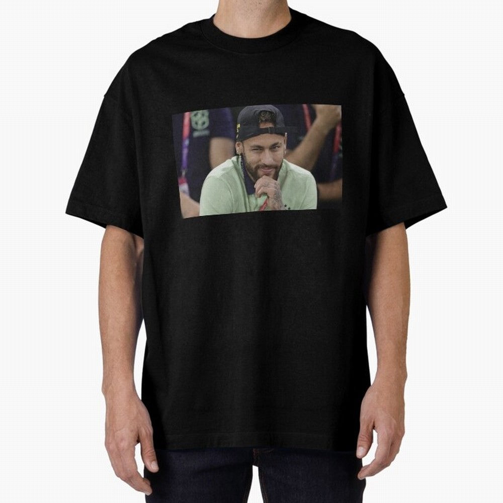 Neymar Jr Oversized T-Shirt Celebrate the Biggest Stage of FIFA World Cup 2026 USA Canada Mexico for Fans of Cristiano Ronaldo and France and Portugal, Bringing Worldwide Fan Energy, Dramatic Goals, Stadium Lights and Championship Celebrations;