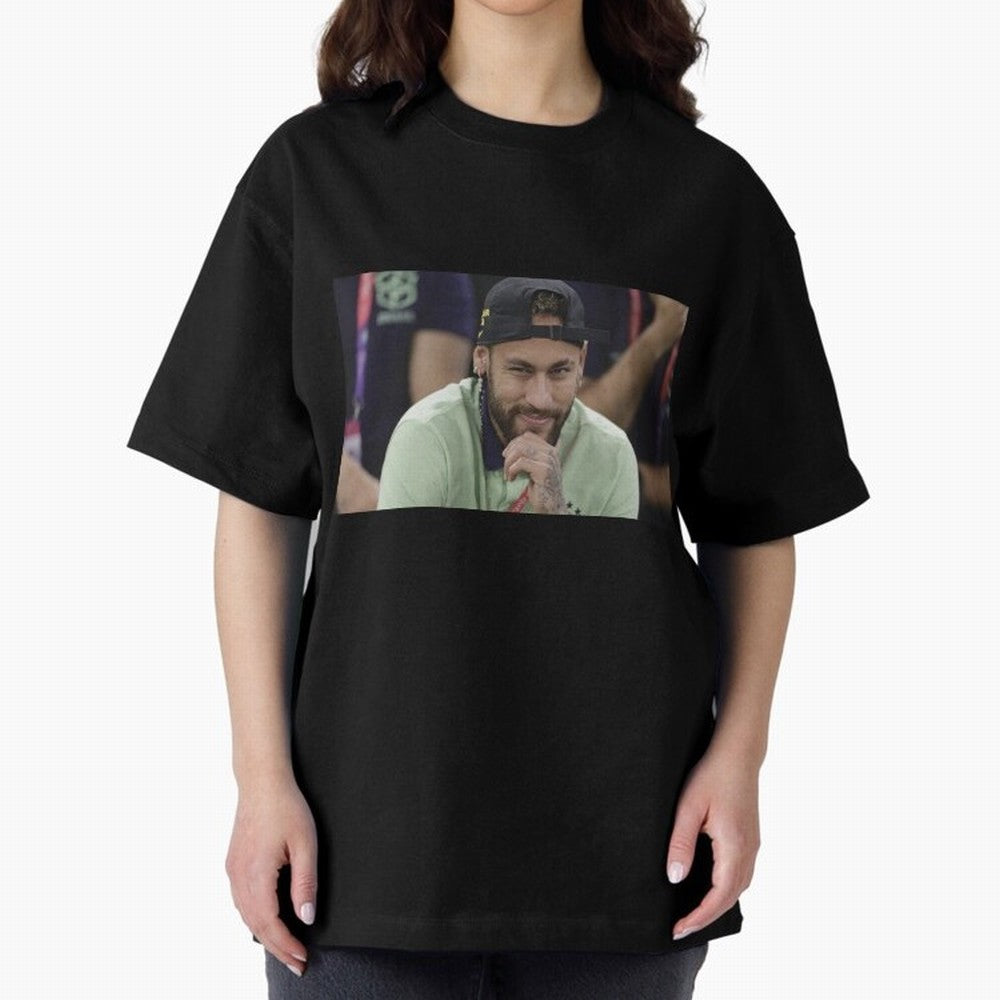 Neymar Jr Oversized T-Shirt Celebrate the Biggest Stage of FIFA World Cup 2026 USA Canada Mexico for Fans of Cristiano Ronaldo and France and Portugal, Bringing Worldwide Fan Energy, Dramatic Goals, Stadium Lights and Championship Celebrations;