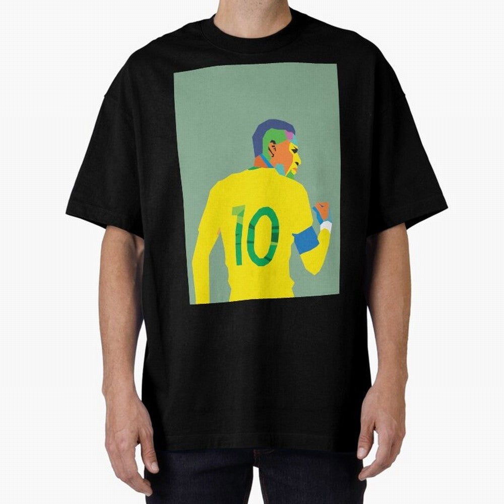 Neymar Jr Oversized T-Shirt Fuel Match Day Hype around FIFA World Cup 2026, Neymar, England, France and Netherlands, Tournament Hype, Historic Matchups, Family Viewing Parties and Global Sports Pride; Ideal for Football Dads, Football Moms,