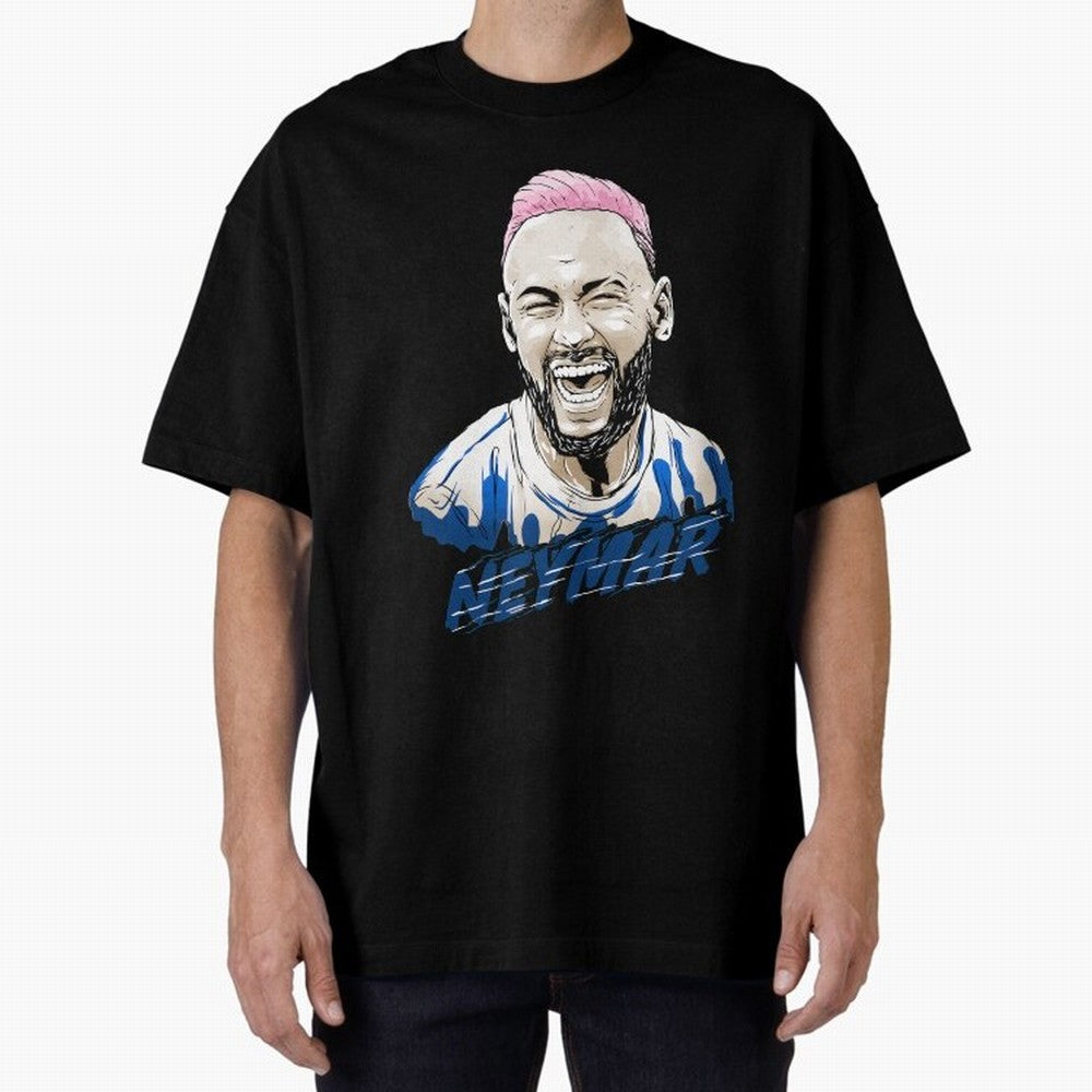 neymar superstar in paris Oversized T-Shirt Capture the FIFA World Cup 2026 Group Stage Journey through CR7 Highlights, Portugal, Spain and Germany Pride, Vintage Soccer Flavor, Modern Football Stars, National Flags and Final Night Emotion; Made